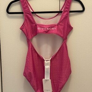 Givenchy Fuchsia Cut-Out Swimsuit